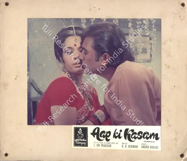 Babasaheb, V. (Cinematographer), Aap Ki Kasam, 1974 | Photographic Still Mounted on Lobby Card | CinemaEducation | 00764553