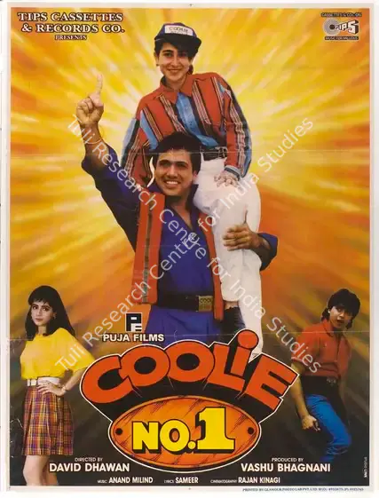 Bhagnani, Vashu (Producer), Coolie No 1, 1995 | Full Sheet Poster | CinemaEducation | 00768046