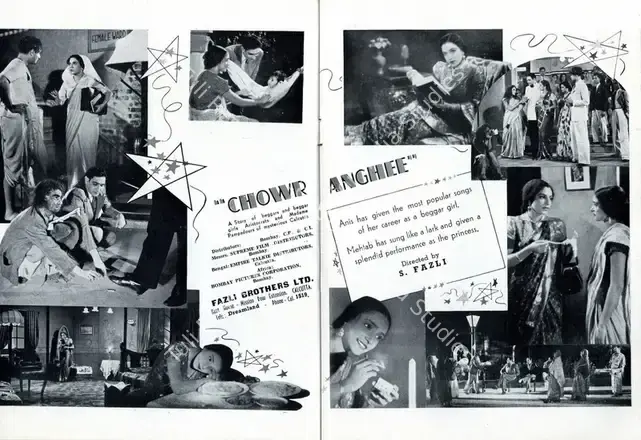 Fazli, S. (Director), Chowringhee, 1942 | Advertisement, Filmindia, June 1942 | CinemaEducation | 00858476