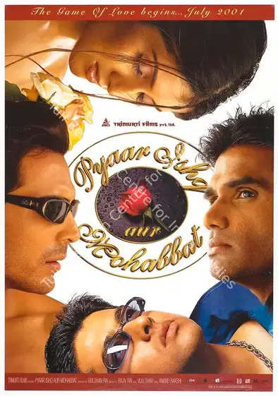 Rai, Gulshan (Producer), Pyaar Ishq Aur Mohabbat, 2001 | Full Sheet Poster | CinemaEducation | 00769149