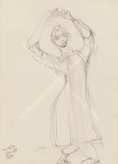 Mukherjee, Meera (Artist). Untitled. Graphite on paper, 1963 | Drawing  | 00866523