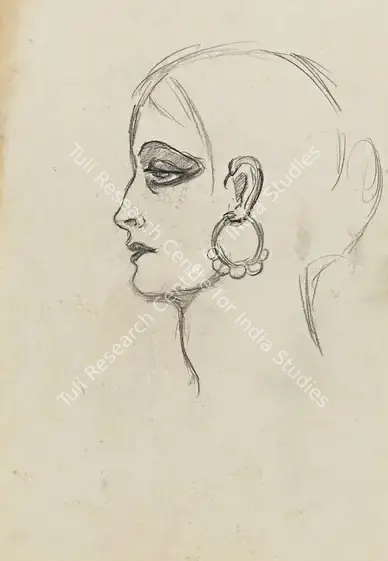 Sher-Gil, Amrita (Artist). Untitled. Graphite on paper, circa 1930 | Drawing | EconomicsArt | 00871761