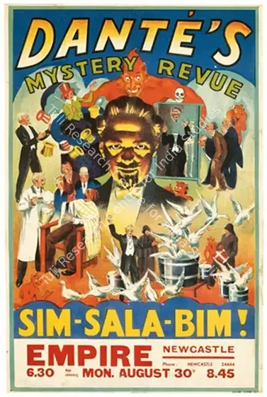 Dante (Magician). Dante's Mystery Revue - Sim-Sala-Bim!. Colour Lithograph, linen-backed | Magic Publicity Art & Memorabilia | PopCulture | 00092281