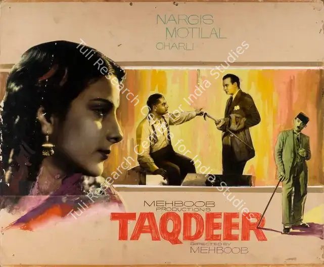 Mehboob (Producer), Taqdeer, 1943 | Showcard | CinemaEducation | 00763654