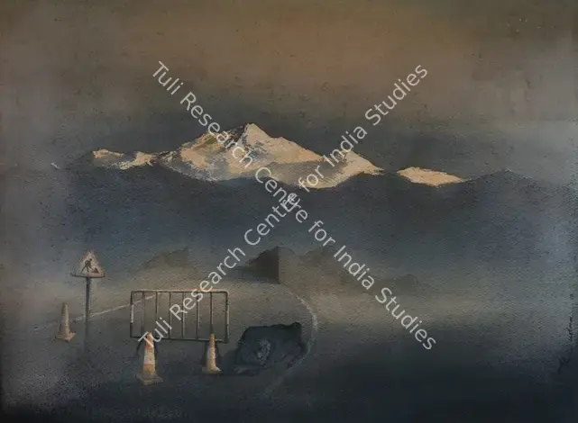 Rudra, Bholanath (Artist). Untitled. Watercolour on paper laid on board, 2019 | Painting | EconomicsArt | 00873033