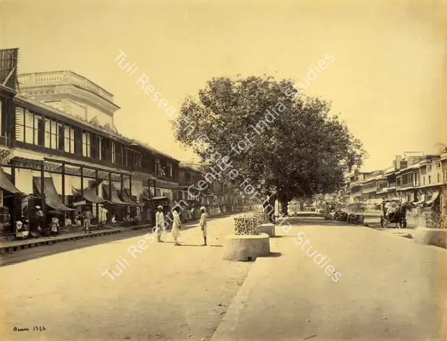 Bourne, Samuel (Photographer). Chandni Chowk, Delhi. Albumen print, Mid 1860s | Antiquarian Photograph | Photography | 00115996