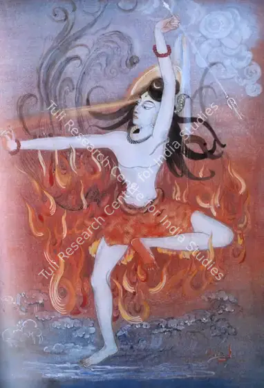 Bhanja, Gauri (Artist). Shiva Dancing. Wash on paper, n.d. | Painting | FineArts | 00756078