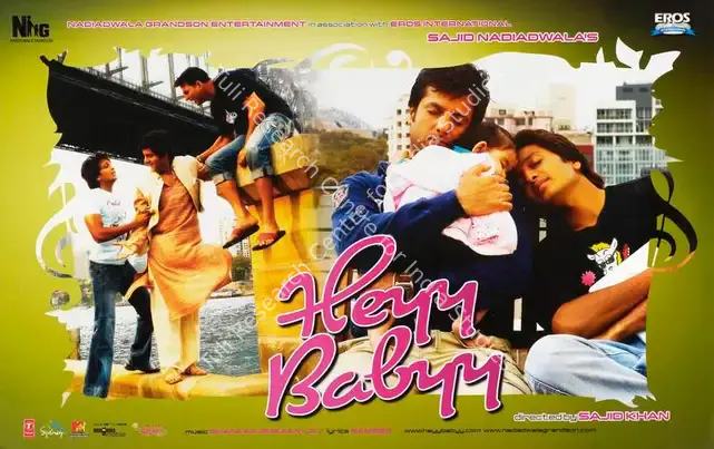 Dhamija, Himman (Cinematographer), Heyy Babyy, 2007 | Lobby Card | CinemaEducation | 00784826