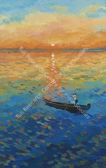 More, Shraddha (Artist). Sunrise 2. Acrylic on canvas, 2018 | Painting | FineArts | 00603842