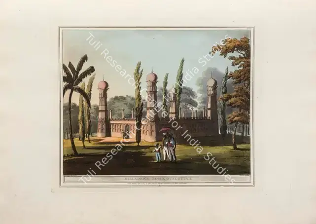 Harraden (Printmaker). Killader's Tomb, Ouscottah. Print on paper, 04 June 1804 | Aquatint, A Brief History of Ancient and Modern India, 1805 | Scholarship | 00156205