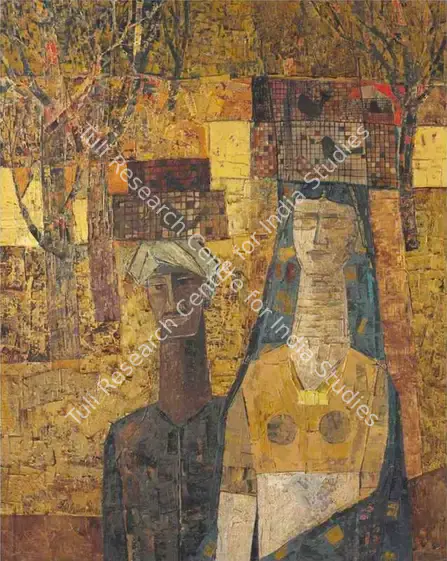 Ali, J. Sultan (Artist). Cage Birds. Oil on canvas, 1962 | Painting | FineArts | 00595310