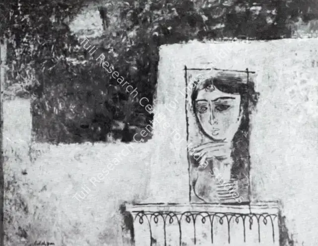 Doss, Anthony (Artist). Balcony. n.d. | Artrends, April 1963 | Painting | FineArts | 00551190
