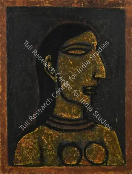 Padamsee, Akbar (Artist). Untitled (Head of a Woman). Oil on board, 1952 | Painting | FineArts | 00335428