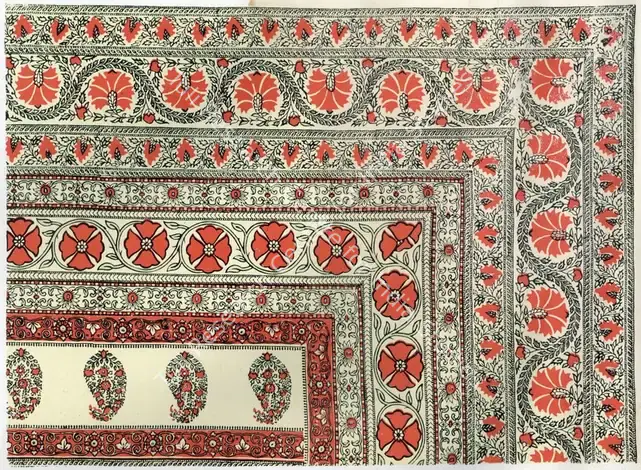 Unknown (Artist). Block Print from Farokhabad. n.d. | Marg, September 1954 | Textile | FineArts | 00674641