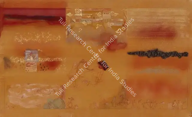 Sheikh, Nilima (Artist). Dying Ravan. Tempera on Sanganeri paper, 2005 | Painting | FineArts | 00646994