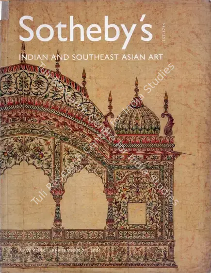 Sotheby's (Auction House). Indian and Southeast Asian Art. 21 September 2001, New York | Auction Catalogue | EconomicsArt | 00861878