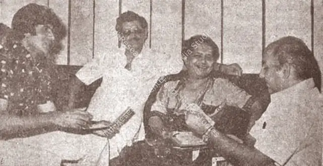 Desai, Manmohan (Producer), Naseeb, 1981. Recording of Chal Mere Bhai | Working Still, The Bachchans, 2024 | CinemaEducation | 00647588