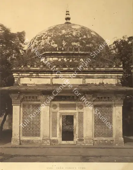 Shepherd, Charles (Photographer). Imam Zamin's Tomb - Exterior View. Calotype print pasted on mount, n.d. | Antiquarian Photograph | Photography | 00115818