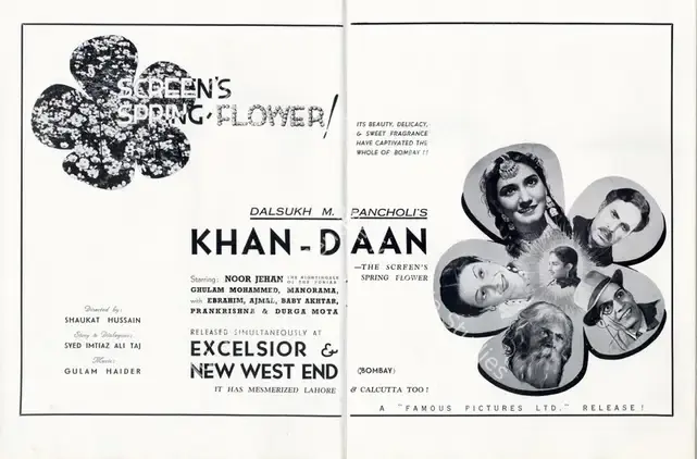Rizvi, Shaukat Hussain (Director), Khandaan, 1942 | Advertisement, Filmindia, May 1942 | CinemaEducation | 00858458