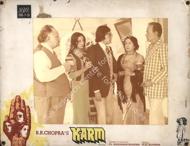 Chopra, B.R. (Producer), Karm, 1977 | Photographic Still Mounted on Lobby Card | CinemaEducation | 00765184