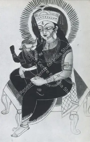 Unknown (Artist). Parvati and Ganesha. c.1860 | Marg, July 1952 | Painting | FineArts | 00674701