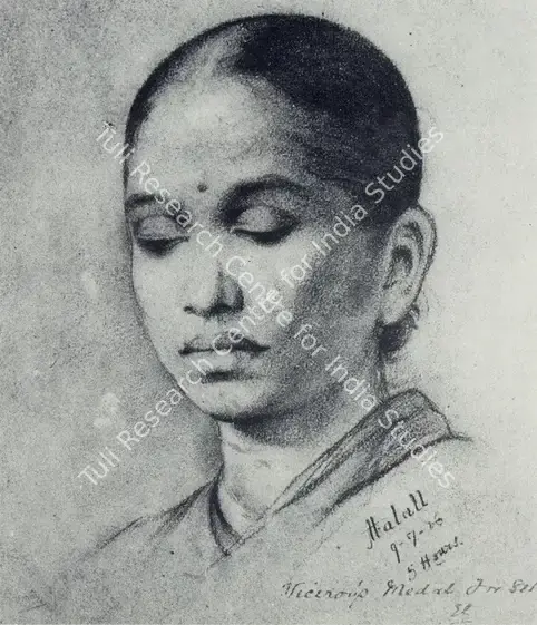 Rahiman, Abalal (Artist). Drawing. Charcoal, 09 July 1886 | Marg, September 1983 | Painting | FineArts | 00674997