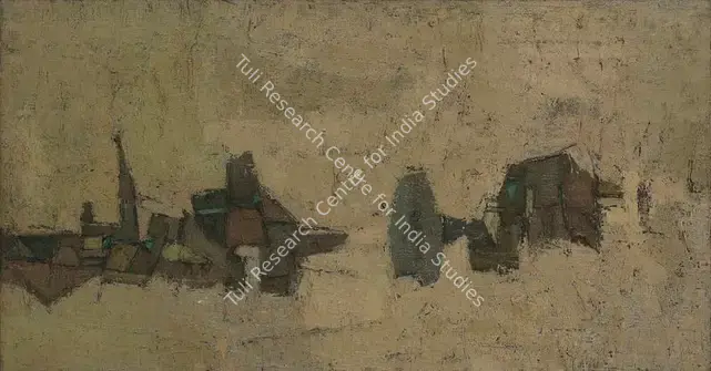 Ramkumar (Artist). Shore. Oil on canvas, 1965 | Painting | FineArts | 00545807