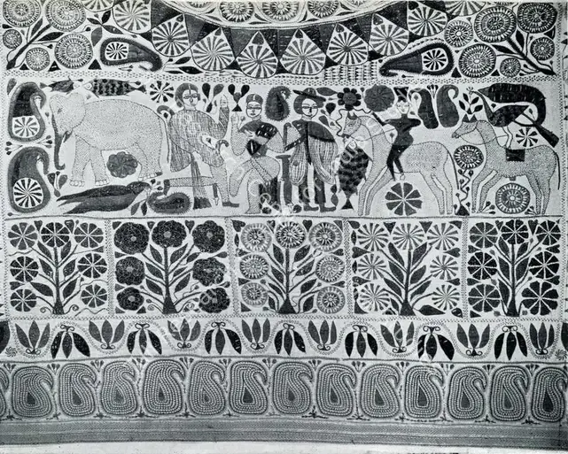 Unknown (Artist). Sujni. n.d. | Marg, April 1949 | Tapestry | FineArts | 00673795