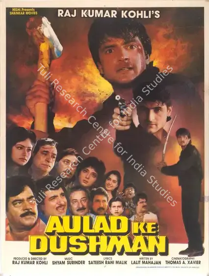Kohli, Raj Kumar (Producer), Aulad Ke Dushman, 1993 | Full Sheet Poster | CinemaEducation | 00767839