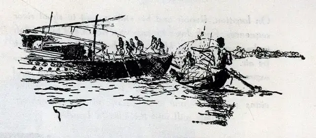 Ray, Satyajit (Artist). Sketch for Renoir's The River. 1951 | Drawing | FineArts | 00662839