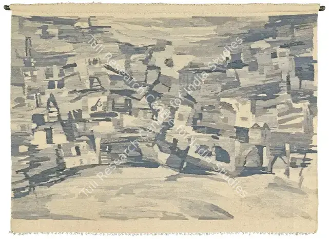 Ramkumar (Artist). Benaras. Wool tapestry, n.d. | Tapestry | EconomicsArt | 00872519