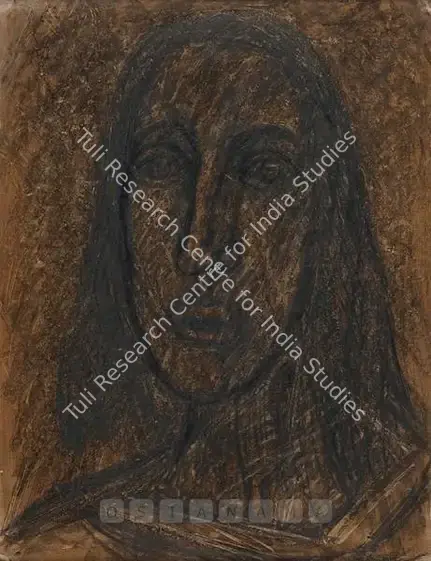 Padamsee, Akbar (Artist). Untitled. Mixed media on paper, 1952 | Painting | FineArts | 00756364