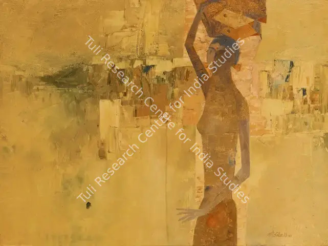 Ali, J. Sultan (Artist). Fisher Woman. Oil on canvas, 1964 | Painting | FineArts | 00333047