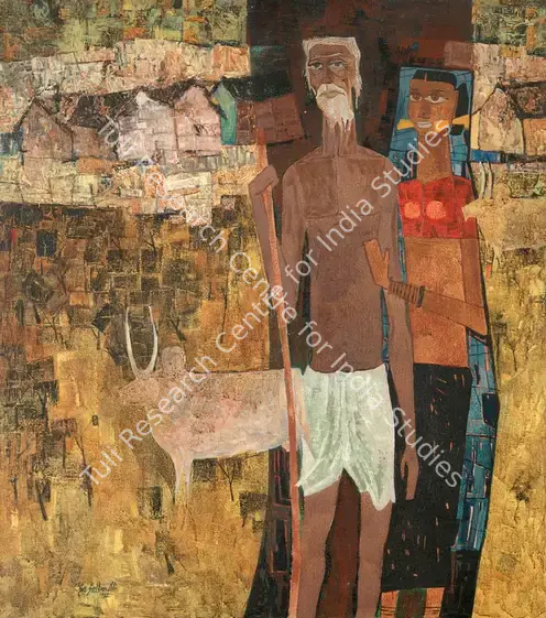 Ali, J. Sultan (Artist). Old Shepherd. Oil on canvas, 1962 | Painting | FineArts | 00418935