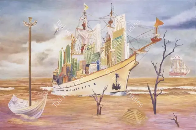 Kaleka, Ranbir (Artist). Deucalion's Eternal Voyage. Oil on linen canvas, 2018 | Painting | FineArts | 00603283