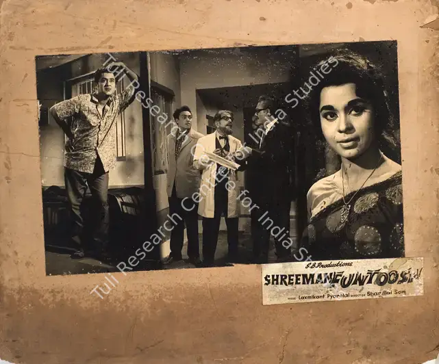Bhagat, Shamim (Producer), Shreeman Funtoosh, 1965 | Photographic Still Mounted on Lobby Card | CinemaEducation | 00765642