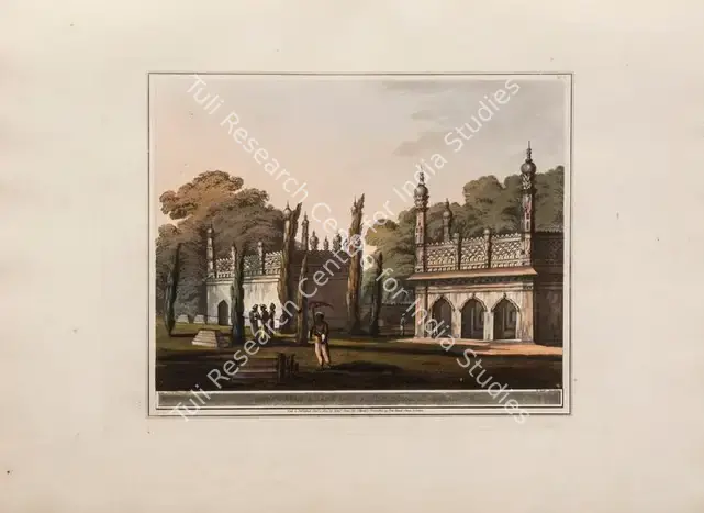 Merke, H. (Printmaker). Hyder Ally Khan's own Family Tomb, at Colar. Print on paper, 01 January 1804 | Aquatint, A Brief History of Ancient and Modern India, 1805 | Scholarship | 00156185