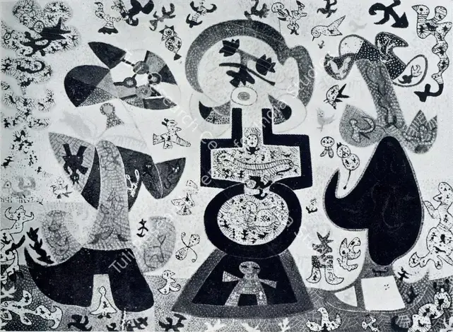 Parekh, Madhvi (Artist). Sea-Opera. Oil on canvas, 1975 | Pictorial Space, 1978 | Painting | FineArts | 00149533