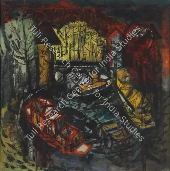 Chandra, Avinash (Artist). Untitled. Oil on canvas, 1955 | Painting | FineArts | 00595731