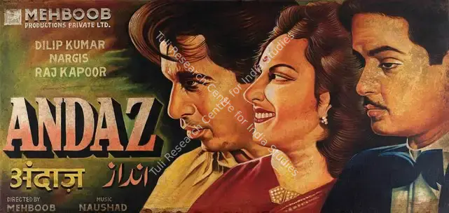 Mehboob (Producer), Andaz, 1949 | Original Artwork for Film | CinemaEducation | 00749450