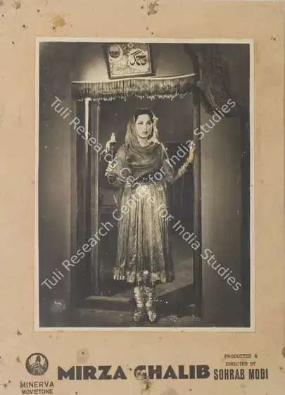 Avadhut, V. (Cinematographer), Mirza Ghalib, 1954 | Photographic Still Mounted on Lobby Card | CinemaEducation | 00765342