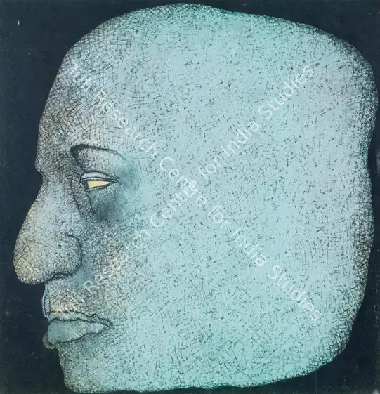 Chowdhury, Jogen (Artist). Chitrakala. Ink and pastel on paper, n.d. | Painting | FineArts | 00595235