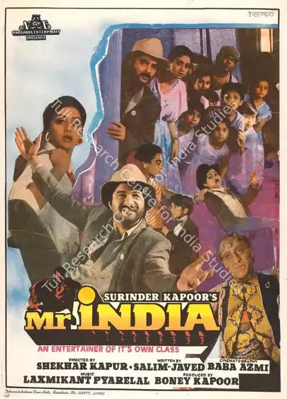 Kapoor, Boney (Producer), Mr India, 1987 | Full Sheet Poster | CinemaEducation | 00767393