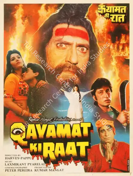 Mangat, Kumar (Producer), Qayamat Ki Raat, 1990 | Song-Synopsis Booklet | CinemaEducation | 00780442