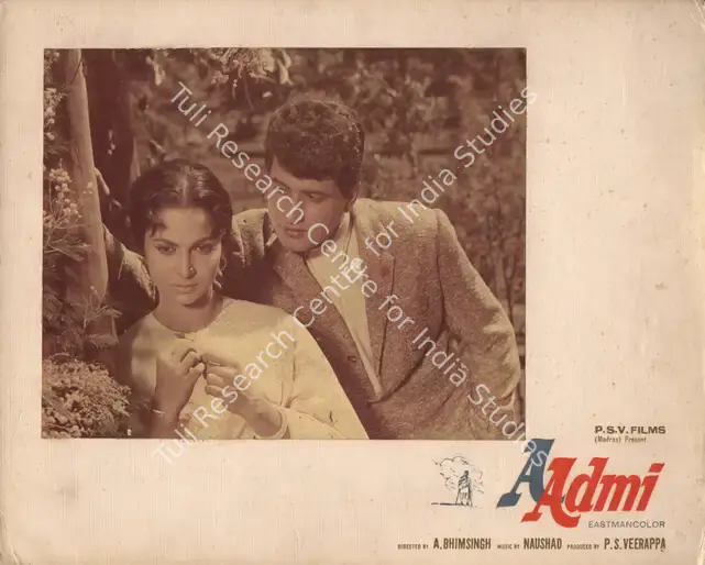 Irani, Faredoon A. (Cinematographer), Aadmi, 1968 | Photographic Still Mounted on Lobby Card | CinemaEducation | 00764525