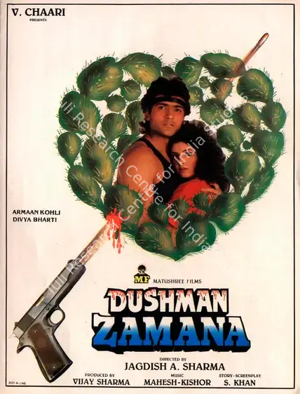 Sharma, Vijay (Producer), Dushman Zamana, 1992 | Song-Synopsis Booklet | CinemaEducation | 00864237