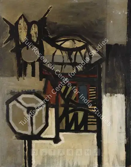 Parvez, Ahmed (Artist). Untitled. Oil on board, 1958 | Painting | FineArts | 00897542