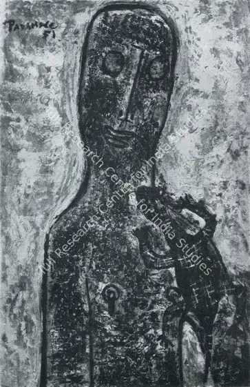 Padamsee, Akbar (Artist). Woman with Lizard. 1951 | Marg, October 1952 | Painting | FineArts | 00673918