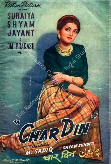 Pukhraj, Malika (Producer), Char Din, 1949 | Song-Synopsis Booklet | CinemaEducation | 00863712