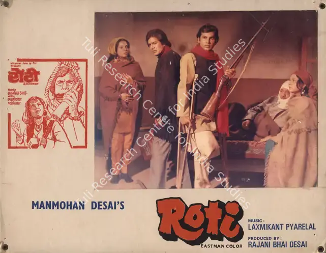 Vaikunth, K. (Cinematographer), Roti, 1974 | Photographic Still Mounted on Lobby Card | CinemaEducation | 00765539